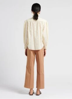 CIPANEMA - Katoenen Top Met Victoriaanse Kraag | Wit -MORGAN Verkoop 4127881