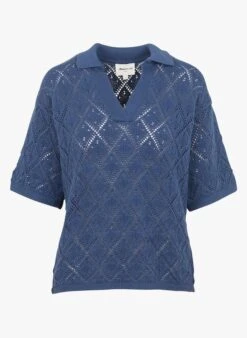 MAISON 123 MURRAY - Top Van Opengewerkt Tricot Met V-hals | Jeans Verschoten -MORGAN Verkoop 4130432