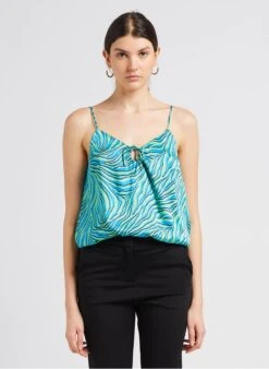 Ikks Topje Met Print | Groen