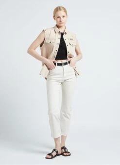 Ikks Rechte Jeans Met Hoge Taille | Wit -MORGAN Verkoop 4137873