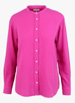 Hartford CRISTAL - Ruimvallende Blouse Van Luchtige, Losgeweven Katoen | Roze -MORGAN Verkoop 4140284