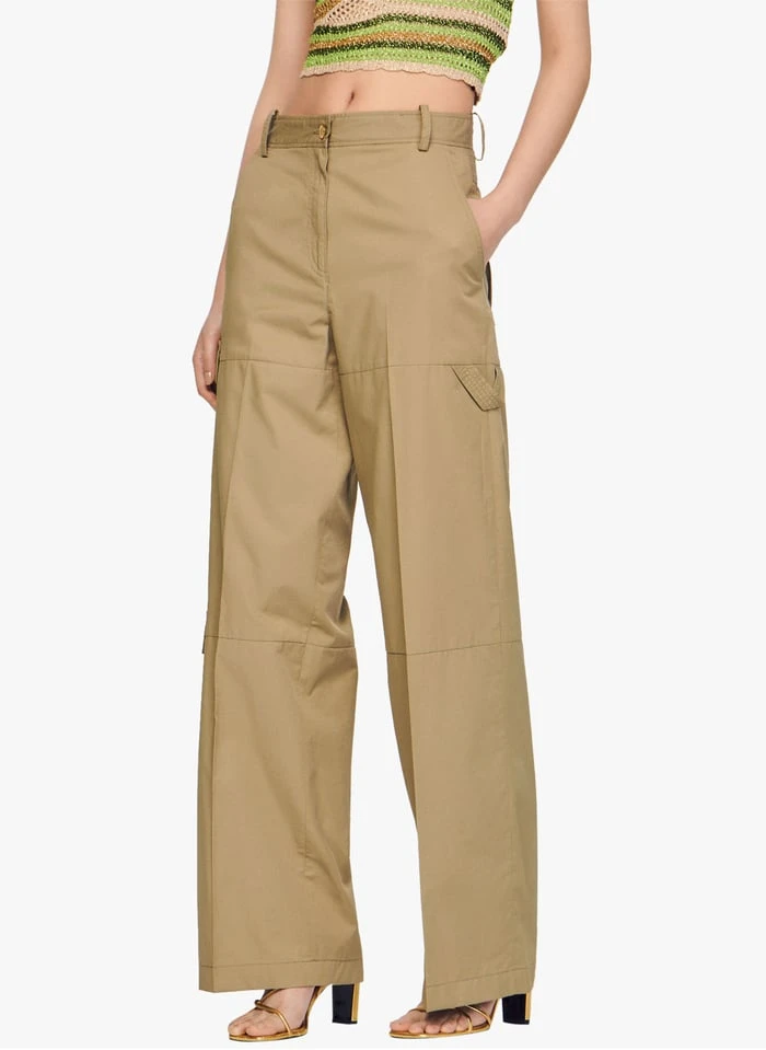 Sandro POPEYE - Cargobroek Katoenblend | Kaki 3 Sandro POPEYE - Cargobroek Katoenblend | Kaki