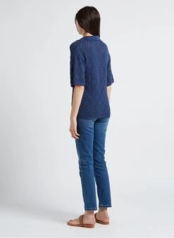 MAISON 123 MURRAY - Top Van Opengewerkt Tricot Met V-hals | Jeans Verschoten -MORGAN Verkoop 4146530