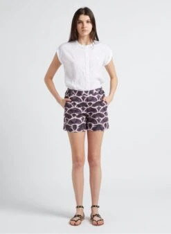 Hartford SONIC - Katoenen Short Met Print | Violet -MORGAN Verkoop 4146578