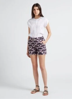 Hartford SONIC - Katoenen Short Met Print | Violet -MORGAN Verkoop 4146582