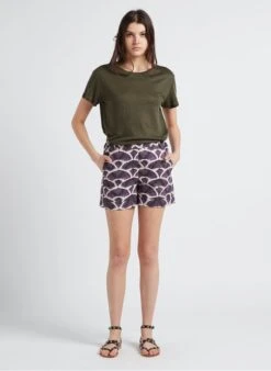 Hartford SONIC - Katoenen Short Met Print | Violet -MORGAN Verkoop 4146586