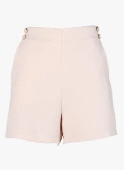 IRINA - Korte Short Met Hoge Taille | Beige -MORGAN Verkoop 4150696