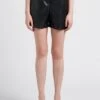 IRIS - Wijd, Imitatieleren Short | Zwart -MORGAN Verkoop 4151213