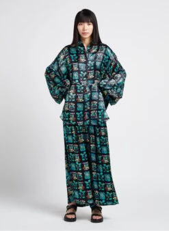 DOLL - Wijde Broek Met Hoge Taille En Print | Veelkleurig 14 DOLL - Wijde Broek Met Hoge Taille En Print | Veelkleurig -MORGAN Verkoop 4156553