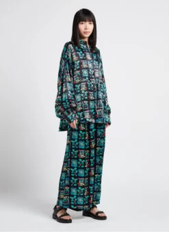 DOLL - Wijde Broek Met Hoge Taille En Print | Veelkleurig 15 DOLL - Wijde Broek Met Hoge Taille En Print | Veelkleurig -MORGAN Verkoop 4156554