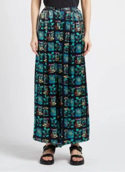 DOLL - Wijde Broek Met Hoge Taille En Print | Veelkleurig