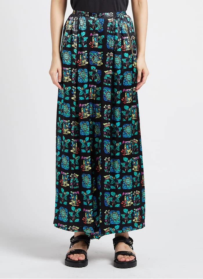 DOLL - Wijde Broek Met Hoge Taille En Print | Veelkleurig 3 DOLL - Wijde Broek Met Hoge Taille En Print | Veelkleurig