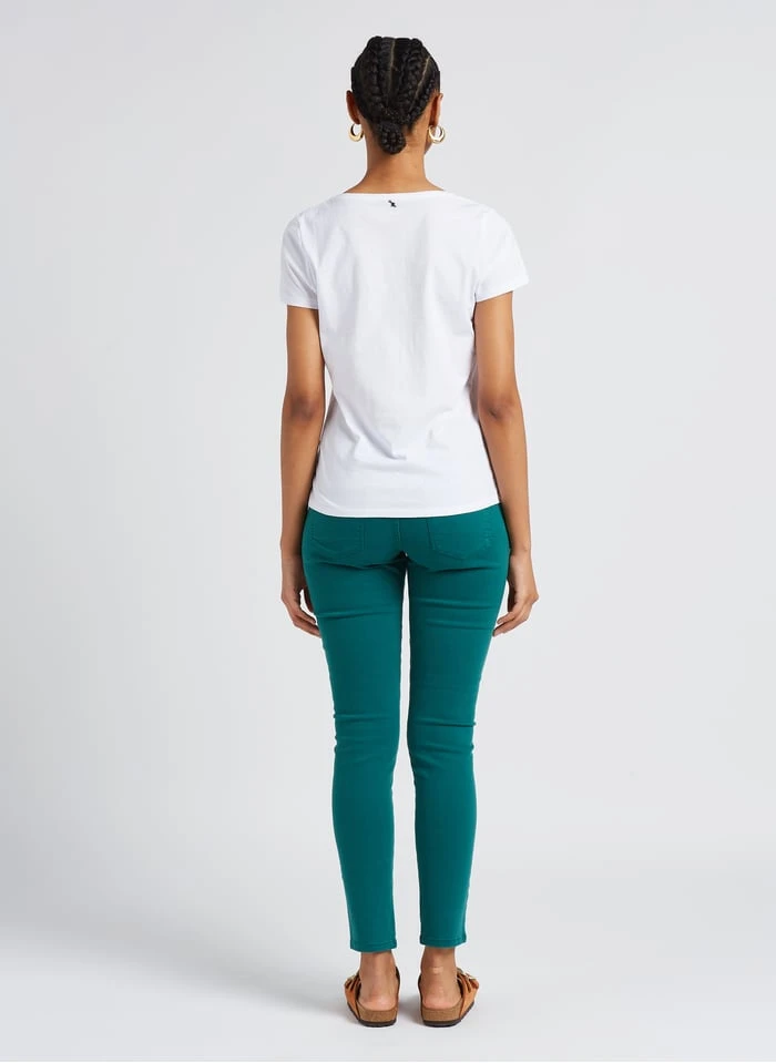 ONE STEP Slim-fit Jeans Katoenblend | Groen 8 ONE STEP Slim-fit Jeans Katoenblend | Groen - Afbeelding 6