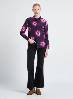 FRAISE - Katoenen Jeans Met Wijd Uitlopende Pijpen En Verwassen Effect | Zwart -MORGAN Verkoop 4161115