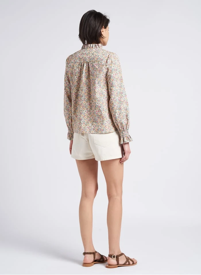 Bonton Katoenen Short Met Hoge Taille | Beige 7 Bonton Katoenen Short Met Hoge Taille | Beige - Afbeelding 5