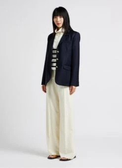 SMITH - Wijde, Wollen Kostuumbroek | Wit 14 SMITH - Wijde, Wollen Kostuumbroek | Wit -MORGAN Verkoop 4165242