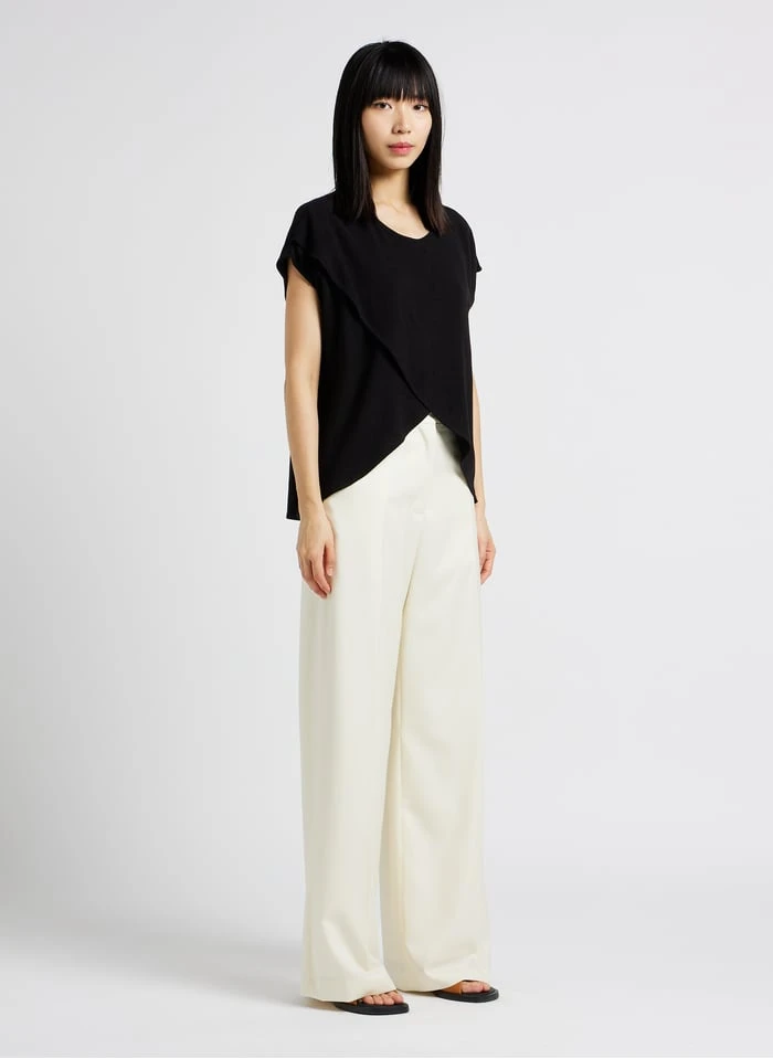 SMITH - Wijde, Wollen Kostuumbroek | Wit 8 SMITH - Wijde, Wollen Kostuumbroek | Wit - Afbeelding 6