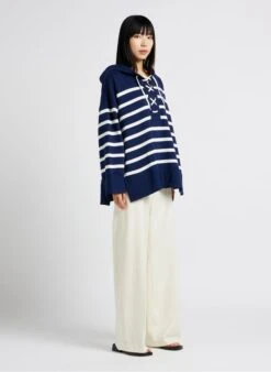 SMITH - Wijde, Wollen Kostuumbroek | Wit 18 SMITH - Wijde, Wollen Kostuumbroek | Wit -MORGAN Verkoop 4165250