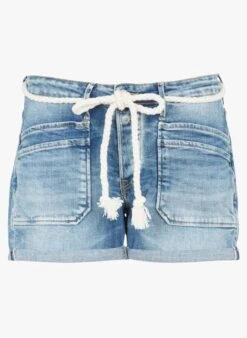 LE TEMPS DES CERISES MADRAGUE - Spijkersshort Met Omgeslagen Pijpjes | Blauw -MORGAN Verkoop 4166587