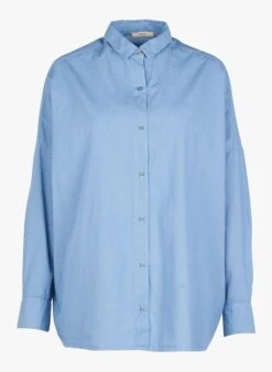 Sessun HINIKA - Katoenen Overhemd Met Klassieke Kraag | Jeans Verschoten -MORGAN Verkoop 4169194