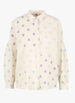 Sessun BOTENZA - Blouse Van Katoenmix Met Klassieke Kraag En Print | Beige 12 Sessun BOTENZA - Blouse Van Katoenmix Met Klassieke Kraag En Print | Beige -MORGAN Verkoop 4169411