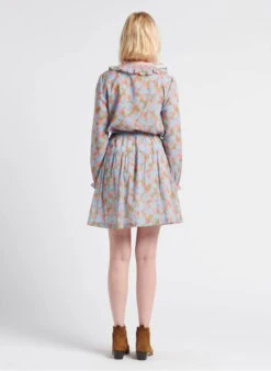 PAMIERS - Top Van Biokatoen Met Ronde Hals En Bloemenprint | Blauw 17 PAMIERS - Top Van Biokatoen Met Ronde Hals En Bloemenprint | Blauw -MORGAN Verkoop 4176040