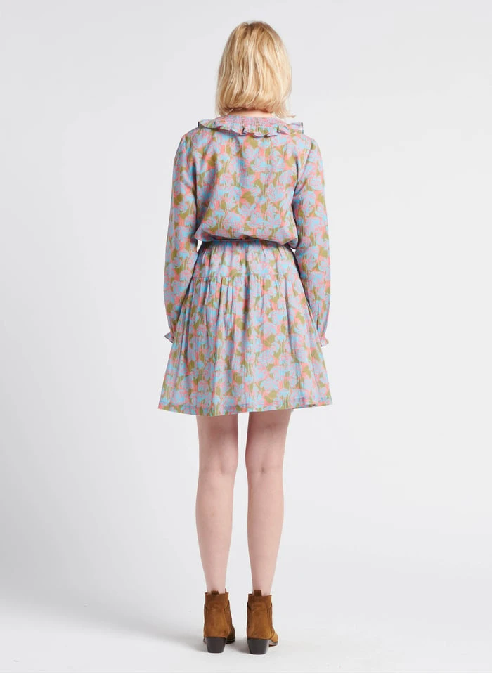 PAMIERS - Top Van Biokatoen Met Ronde Hals En Bloemenprint | Blauw 10 PAMIERS - Top Van Biokatoen Met Ronde Hals En Bloemenprint | Blauw - Afbeelding 8