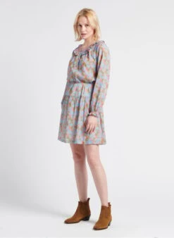 PAMIERS - Top Van Biokatoen Met Ronde Hals En Bloemenprint | Blauw 16 PAMIERS - Top Van Biokatoen Met Ronde Hals En Bloemenprint | Blauw -MORGAN Verkoop 4176041