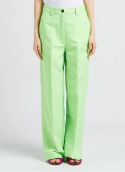 ESSENTIEL ANTWERP DUST - Wijde Broek Katoenblend | Geel