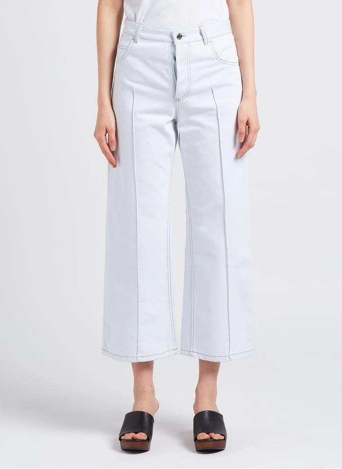 HUARTE - Flared Jeans Met Hoge Taille | Groen 3 HUARTE - Flared Jeans Met Hoge Taille | Groen