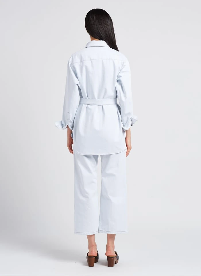 HUARTE - Flared Jeans Met Hoge Taille | Groen 8 HUARTE - Flared Jeans Met Hoge Taille | Groen - Afbeelding 6