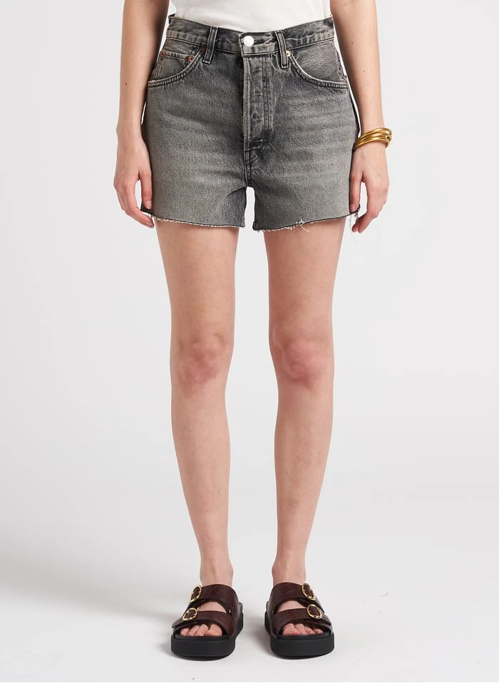 RE/DONE 50S CUTOFFS - Slim-fit, Katoenen Short | Grijs 3 RE/DONE 50S CUTOFFS - Slim-fit, Katoenen Short | Grijs