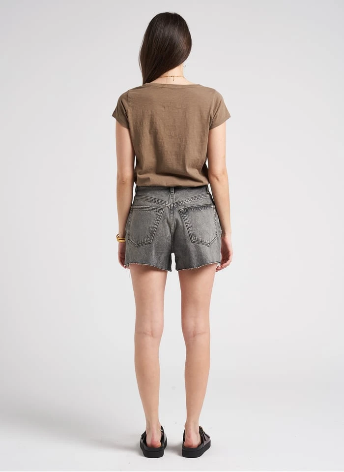 RE/DONE 50S CUTOFFS - Slim-fit, Katoenen Short | Grijs 15 RE/DONE 50S CUTOFFS - Slim-fit, Katoenen Short | Grijs - Afbeelding 13