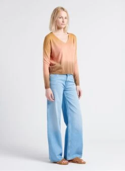 MAISON 123 SANDY - Wijde Jeans Met Hoge Taille | Jeans Verschoten -MORGAN Verkoop 4183075