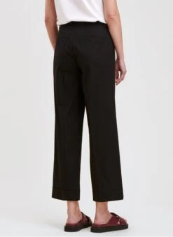 Rechte Broek Katoenblend | Zwart -MORGAN Verkoop 4184058