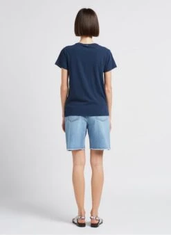 Ikks Short Van Katoenen Spijkerstof Met Hoge Taille | Blauw -MORGAN Verkoop 4189539