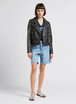 Ikks Short Van Katoenen Spijkerstof Met Hoge Taille | Blauw -MORGAN Verkoop 4189548