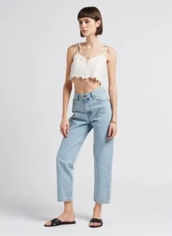 SPARK - Rechte, Katoenen Jeans Met Verwassen Effect | Jeans Verschoten 39 SPARK - Rechte, Katoenen Jeans Met Verwassen Effect | Jeans Verschoten -MORGAN Verkoop 4189777