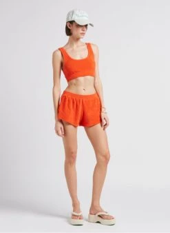 FOXY - Korte Short Met Hoge Taille | Oranje 8 FOXY - Korte Short Met Hoge Taille | Oranje -MORGAN Verkoop 4189850