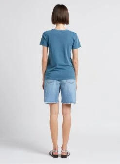 Ikks Short Van Katoenen Spijkerstof Met Hoge Taille | Blauw -MORGAN Verkoop 4189901