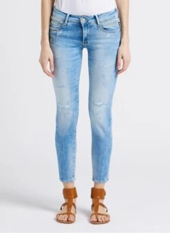 LE TEMPS DES CERISES Slim-fit Jeans Met Lage Taille | Blauw