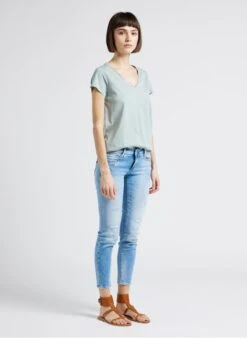 LE TEMPS DES CERISES Slim-fit Jeans Met Lage Taille | Blauw -MORGAN Verkoop 4209156