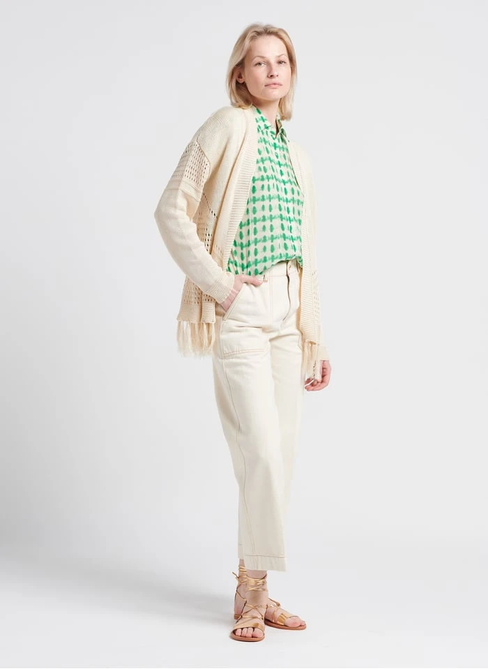 GERARD DAREL NEREA - Blouse Van Voile Met Klassieke Kraag En Print | Groen 8 GERARD DAREL NEREA - Blouse Van Voile Met Klassieke Kraag En Print | Groen - Afbeelding 6