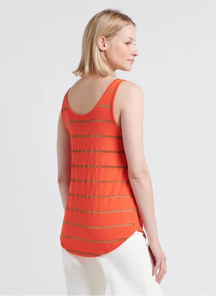 Pieces RAMMI - Singlet Met Ronde Hals En Glanzende Strepen | Veelkleurig 4 Pieces RAMMI - Singlet Met Ronde Hals En Glanzende Strepen | Veelkleurig - Afbeelding 2