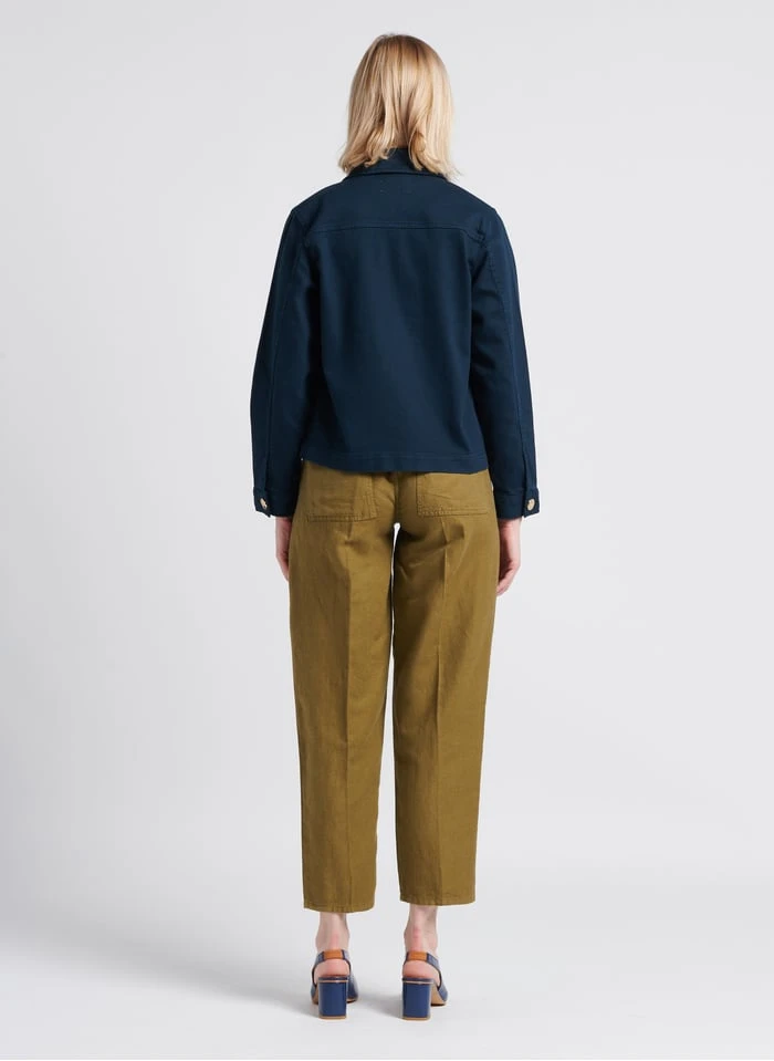 MILPA - Carrotbroek Linnenblend | Kaki 7 MILPA - Carrotbroek Linnenblend | Kaki - Afbeelding 5