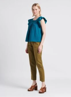 MILPA - Carrotbroek Linnenblend | Kaki 18 MILPA - Carrotbroek Linnenblend | Kaki -MORGAN Verkoop 4209773