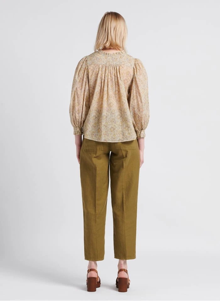 MILPA - Carrotbroek Linnenblend | Kaki 11 MILPA - Carrotbroek Linnenblend | Kaki - Afbeelding 9