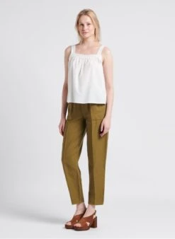MILPA - Carrotbroek Linnenblend | Kaki 22 MILPA - Carrotbroek Linnenblend | Kaki -MORGAN Verkoop 4209781