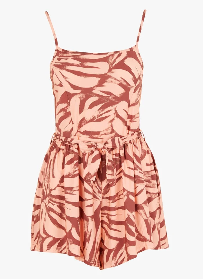 Banana Moon OTHILIE PAINTYV - Playsuit Met Ronde Hals En Bloemenprint | Roze 5 Banana Moon OTHILIE PAINTYV - Playsuit Met Ronde Hals En Bloemenprint | Roze - Afbeelding 3