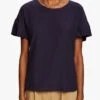 ESPRIT Ajour-T-shirt Van Katoen Met Ronde Hals | Blauw -MORGAN Verkoop 4210604